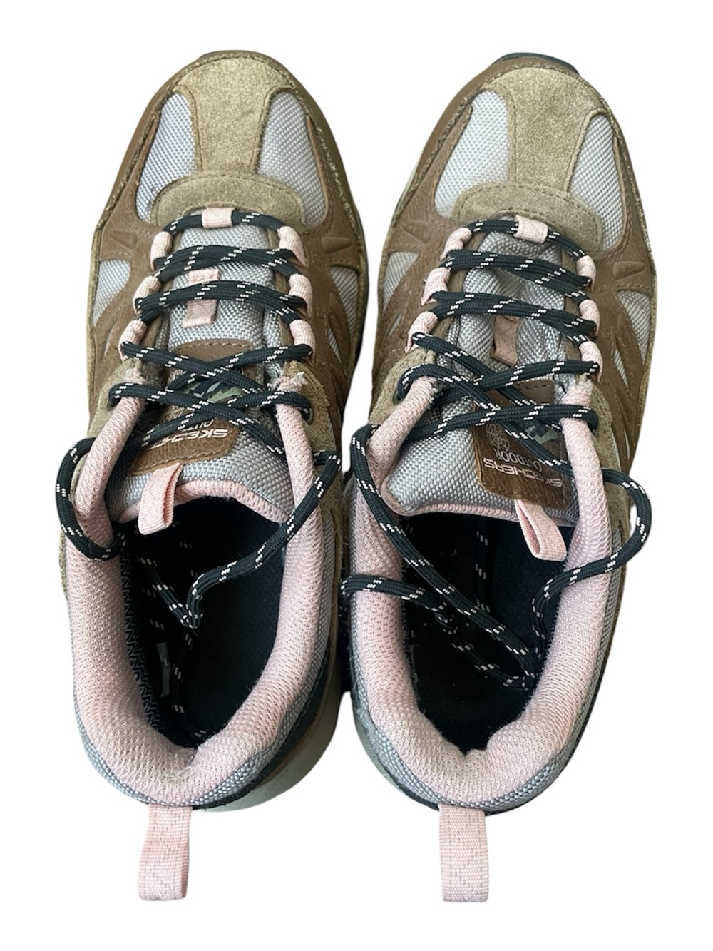 Skechers Brown and Pink Outdoor Waterproof Athletic Sneakers - Picture 4 of 6